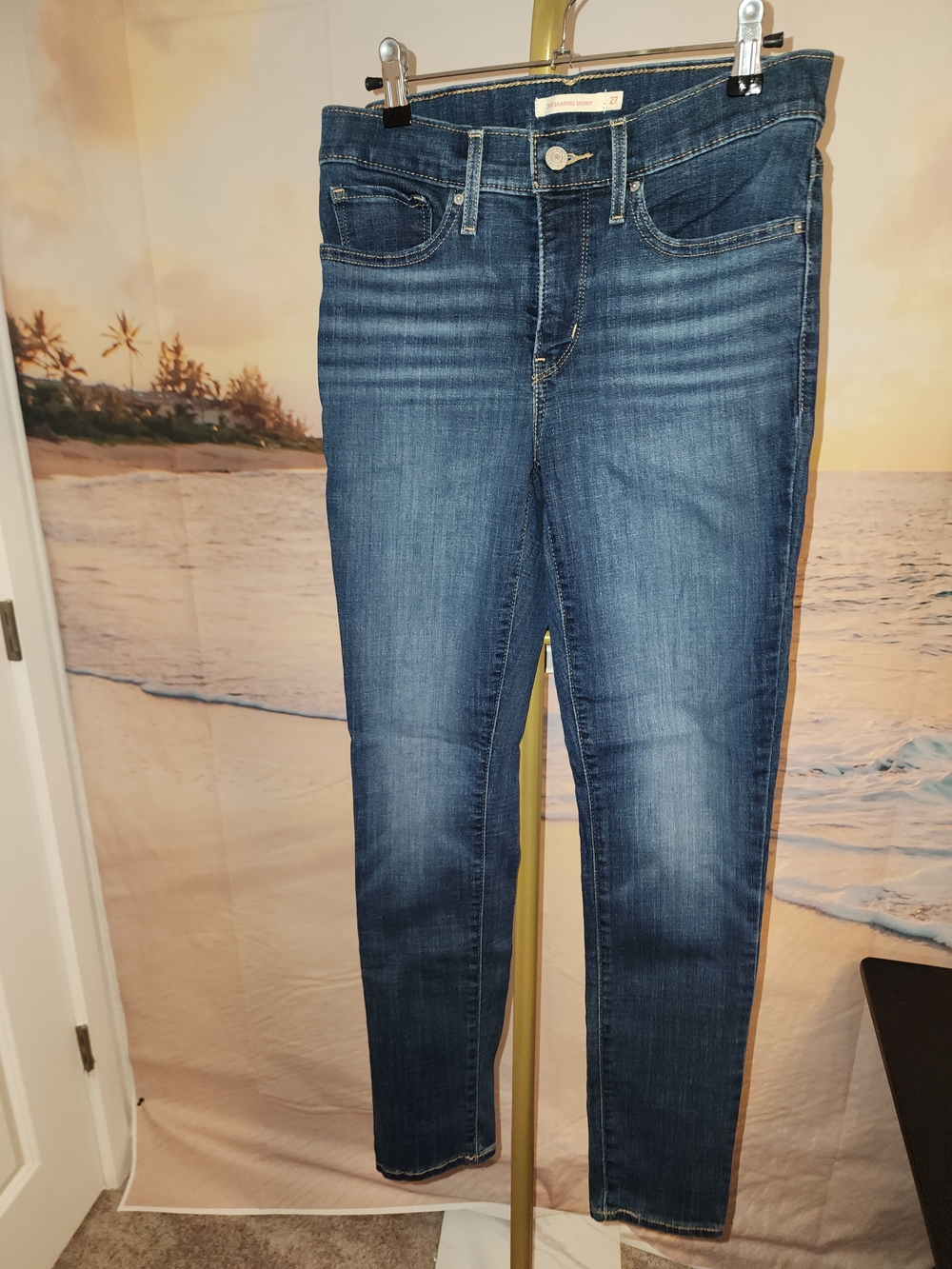 Levi's Women's Dark Blue Skinny Jeans - Faded Indigo